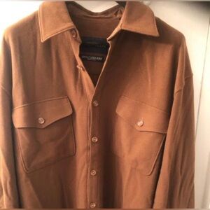 ARNOLD BRANT 100% CASHMERE BUTTON UP SHIRT